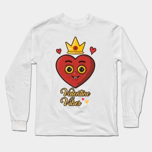 Groovy Valentine Vibes Valentines Day Long Sleeve T-Shirt
